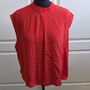 Nine West Blouse (never worn) loose fitting flowy pleated front top